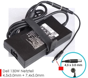 19.5V 6.7A 130W Dell 4.5X3.0mm Original Charger For XPS 15 9530 9540 N91AD - Picture 1 of 4