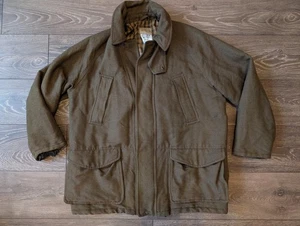 Beretta Tweed Wool Shooting Coat Men's UK 40 Hunting Quilted EU 50 Jacket Green - Picture 1 of 9