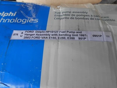 1997-2003 FORD VAN FUEL PUMP E150,E250,E350 DELPHI HP10127 Foto 1 de 4