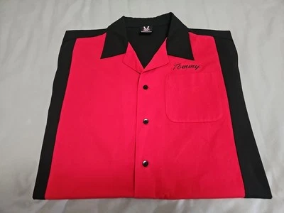 Camisa Hilton Bowling "The WRECKING CREW" Tommy Retro Botón Talla XL Foto 1 de 4