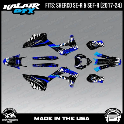 Kit de gráficos para Sherco 300SE-R y 300SEF-R (2017-2024) Carnage - AZUL Foto 1 de 4