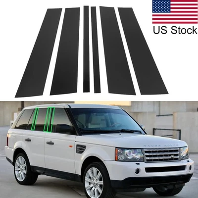Cubierta de poste de pilar negro brillante para piano 6 piezas para Land Rover Range Rover Sport 06-13 Foto 1 de 4