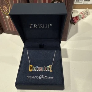 Disneyland Marquee CRISLU Necklace Brand New - Picture 1 of 4