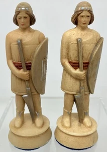 Anri Toriart Romans vs. Teutons Chess Set 1958 Replacement (2) White Pawn Pieces - Picture 1 of 9