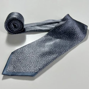 Cravatta uomo Gianfranco Ferre Made in Italy grigia 100% seta tessuto design - Foto 1 di 8