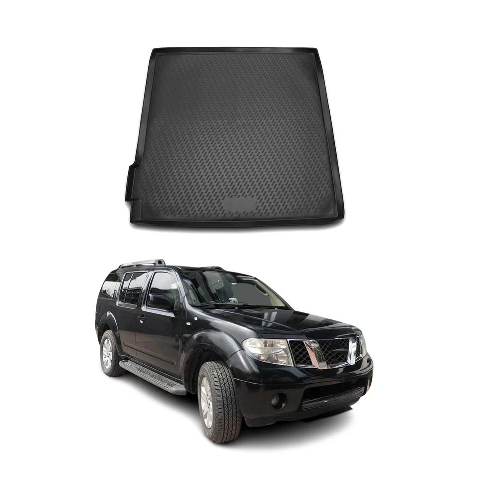 OMAC Cargo Mats Liner for Nissan Pathfinder 2005-2012 Waterproof TPE Black - Image 1 of 4