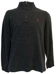 Maglione pullover POLO RALPH LAUREN 1/4 zip estate costine taglia media - Foto 1 di 5