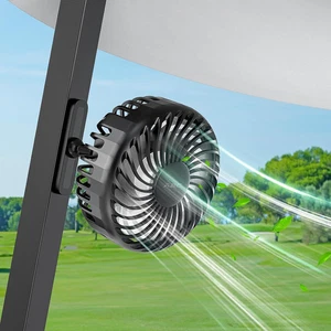 Golf Cart Ventilator Wiederaufladbar Magnetfuß Akku Tragbar Ventilator 3 Geschwindigkeiten 4000 U/min - Bild 1 von 9