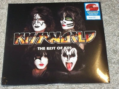 KISS "KISSOLOGY THE BEST OF KISS" CANADIAN IMPORT 2 LP SET ON RED/YELLOW SPLATTR - Image 1 of 2