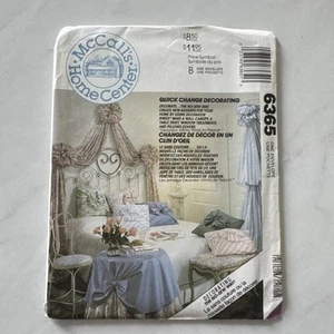 McCall’s Sewing Pattern 6365 | UNCUT | Home Center Decorating Curtains Pillows - Picture 1 of 6
