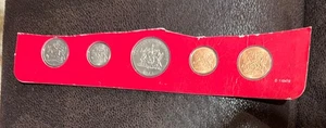 1973 TRINIDAD & TOBAGO 1,5,10,25,50 CENTS SET OF 5  “MATTE” UNCIRCULATED Coins - Picture 1 of 2