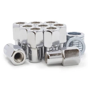 25 Lug Nuts 12x1.5 Chrome Open End Mag .75 Shank Standard Washers - Picture 1 of 2