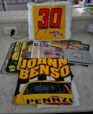 Gran Lote Surtido Johnny Benson #30 Pennzoil Camiseta Placas VENDIDO COMO ESTÁ Foto 1 de 4