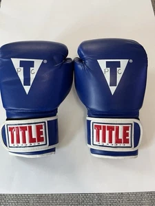 Guantes de boxeo Title Classic 16 oz azul blanco - Imagen 1 de 13