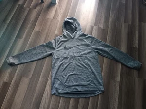 NIKE DRI FIT men's Large size gray color oversized pullover Hoodie - Picture 1 of 13