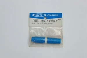 Destornillador de seguridad de plástico Klett SD-2 de colección para tornillos de nailon #10 parte n.º 611 nuevo en stock - Imagen 1 de 8