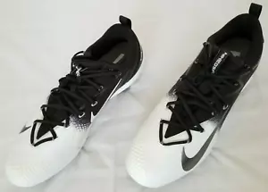 Mens Size 16 Black White Nike Lunar Vapor Ultrafly Elite Metal Baseball Cleats - Picture 1 of 9