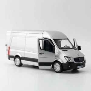 1:42 Sprinter Van Cargo Die Cast coche modelo juguete colección gris Pull Back - Imagen 1 de 8