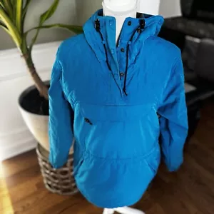 LL BEAN Damen Größe S Petite Vintage Blau Kapuze Parka Mantel Jacke CR27 - Bild 1 von 22
