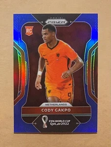 2021-22 Panini Prizm FIFA World Cup Qatar #153 Cody Gakpo RC Blue Prizm #268/299 - Foto 1 di 2