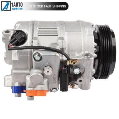 A/C AC Compressor With Clutch For 2002-2010 BMW 550i GT xDrive 650i 760Li 750Li - Image 1 of 4