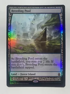 MTG Magic Card. Zendikar, Foil EXPEDITION. BREEDING POOL! Near Mint. - Picture 1 of 2