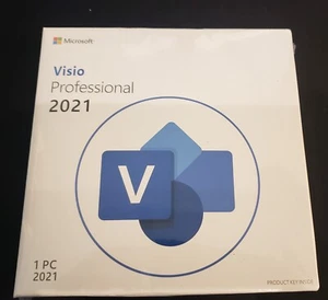 Microsoft Visio 2021 Professional 1 User 1 PC -Product Key Retail Box New - Picture 1 of 1