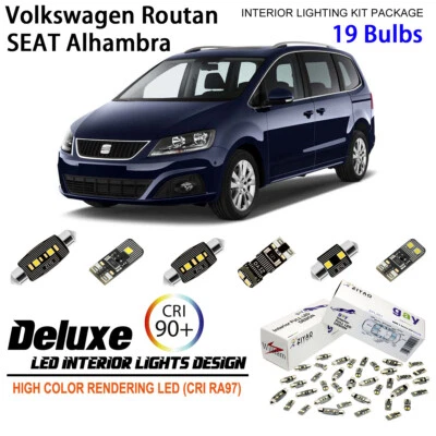 Deluxe LED Interior Dome Light Kit For 2010-2019 MK2 SEAT Alhambra VW Routan - Image 1 of 4