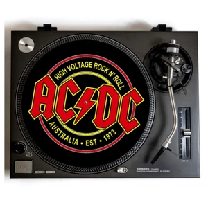 AC/DC Turntable Slipmat for Vinyl records DJ slip mat Fits 12 inch Record Player - Picture 1 of 2