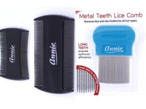 Paquete de 1 peines de eliminación de piojos para eliminar liendres, piojos y huevos dientes finos - Imagen 1 de 4