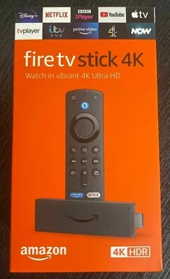 AMAZON Fire TV Stick 4K Ultra HD with Alexa Voice Remote - Image 1 of 4