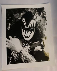 KISS, Gene Simmons, Aucoin Promo Foto, B&W, 8"" x 10"", hochwertig, fast neuwertig - Bild 1 von 6