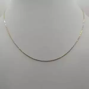 Collar De Oro 18K Malla Tubular Tres Colores 45Cm 2,90 Gr - Imagen 1 de 6
