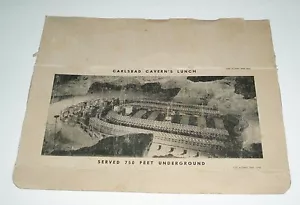 1950's Carlsbad Caverns Box Lunch vintage cave NM unusual - Picture 1 of 2