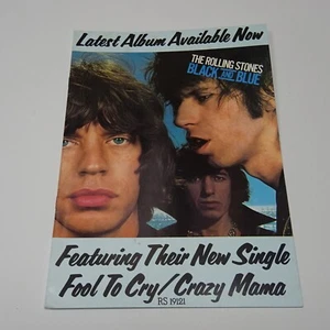 THE ROLLING STONES UK 1976 Tour SOUVENIR PROGRAMM GLASGOW APOLLO - Bild 1 von 5