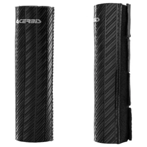 Acerbis Upper Fork Guards Protectors Black Motorcycle Dirt Bike Enduro MX - Picture 1 of 1