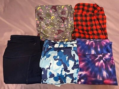 Gran Lote de 5 Leggings Para Mujer TC Talla Grande 12-18 Cuadros Tinte Camuflaje Nuevos con Etiquetas Foto 1 de 4