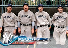BABE RUTH LOU GEHRIG BOB MEUSEL TONY LAZZERI "MURDERERS ROW" ACEO ART CARD