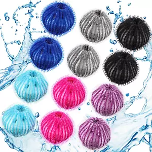 12 Pieces Pet Hair Remover for Laundry Dryer Balls Reusable Washing Machine Hair - Picture 1 of 12