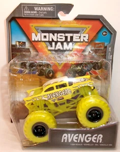 2023 SPIN MASTER 1:64 MONSTER JAM YELLOW AVENGER MONSTER TRUCK - Picture 1 of 12