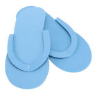 (Blue)12 Pairs Disposable Flip Flops 3mm Thickness Slippers For Hotel WAS