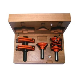 CMT 800.527.11 3-Piece Entry & Interior Door Router Bit Set in Hardwood Case,... - Picture 1 of 5