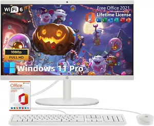 HP All-in-One Desktop Computer PC 21.5" FHD Display Intel Celeron Windows 11 Pro - Picture 1 of 7