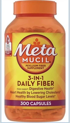 Cápsulas de suplemento de fibra de psyllium multi-salud Metamucil 300 quilates Foto 1 de 4