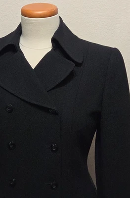 Vintage. Esquina informal. Petite 4. Chaquetón 4P. Chaqueta. COREA. Mujer Negro Foto 1 de 4