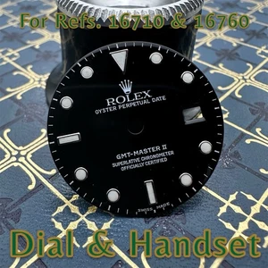 Factory Rolex GMT Master II Dial & Handset 16710 16760 Cal 3185 3186 Luminova - Picture 1 of 15