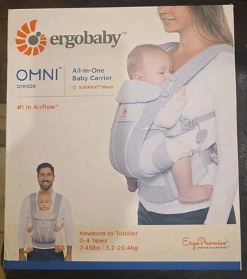 Portabebés Ergobaby Omni Breeze - Gris perla Foto 1 de 4