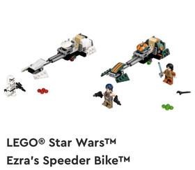 LEGO Star Wars Rebels Ezra's Speeder Bike 75090 267pc, all pieces/figs, no box
