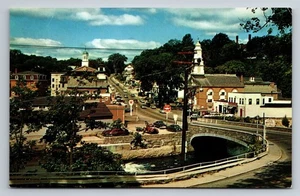 Peterborough NH Stadt Stadt Souvenir Ansicht unbesendet Straße Vintage Postkarte - Bild 1 von 2