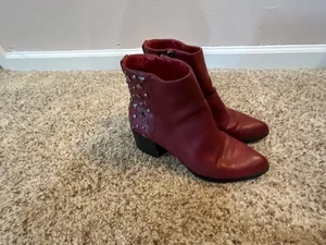 CIRCUS BY SAM EDELMAN ROTE LEDERSTIEFEL GRÖSSE 8,5 - Bild 1 von 10
